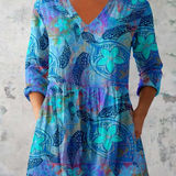 Lilia | Blouse longue avec décolleté en V