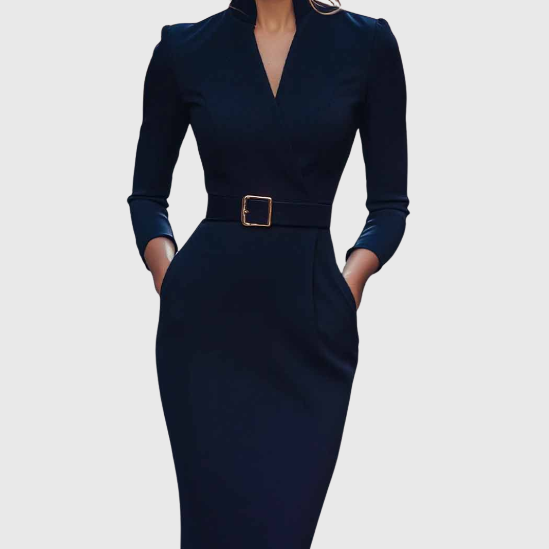 Camille | La Robe Maxi Power Ceinturée