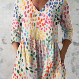 Bernadette | Blouse longue avec décolleté en V
