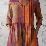 Nadia | Blouse longue avec décolleté en V
