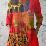 Indira | Blouse longue en V