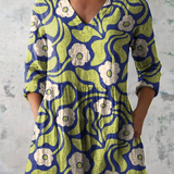 Galina | Blouse longue avec décolleté en V