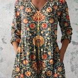 Elara | Blouse longue avec décolleté en V