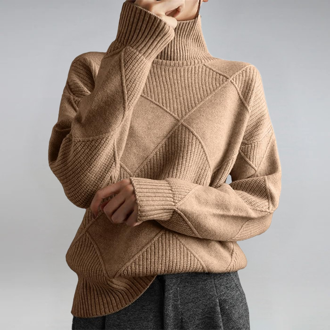 Anne | Pull Col Roulé Luxe