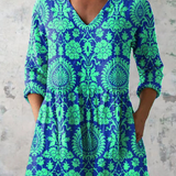 Beatrix | Blouse longue avec décolleté en V