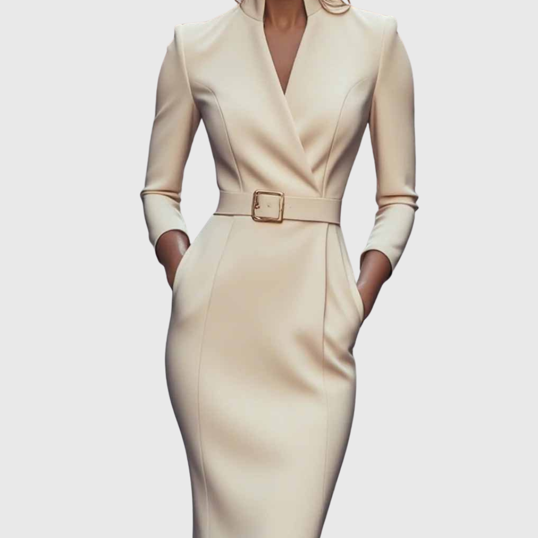 Camille | La Robe Maxi Power Ceinturée