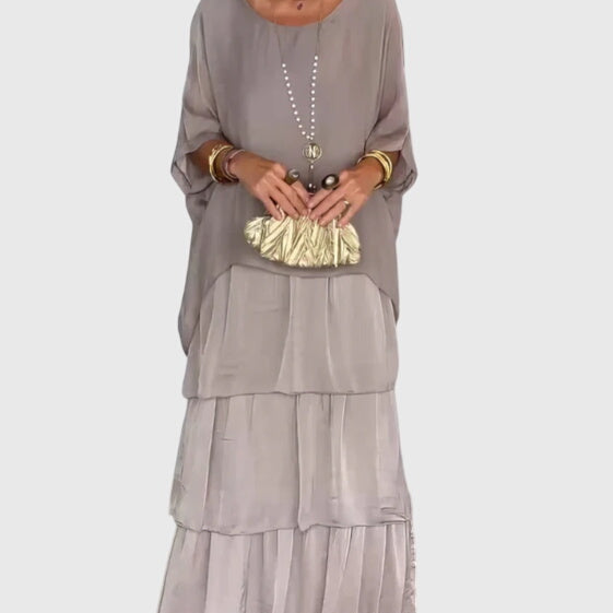 Patricia | Robe Élégante Longue et Fluide