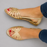 SANDALLES DORÉES ÉLEONORA LUMIÈRE D'ÉTÉ