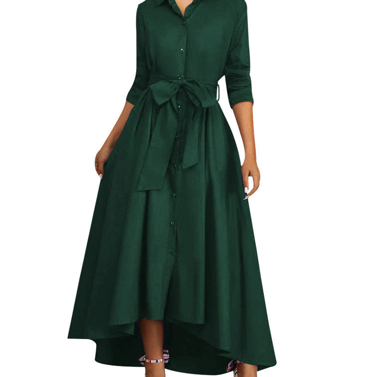 Martine | Robe Maxi Boutonnée Parfaite pour les Fêtes
