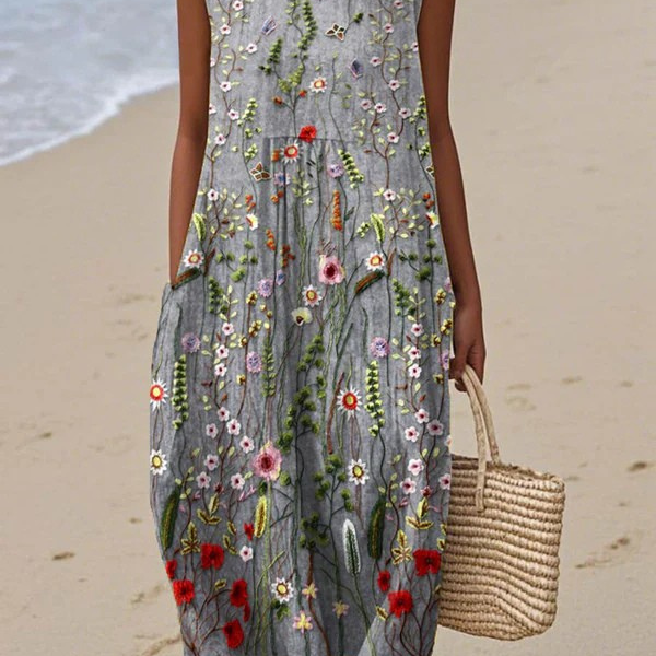Louise - Robe d'été légère et sans manches