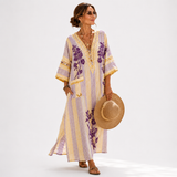 Caftan Sofia Lilas Floral