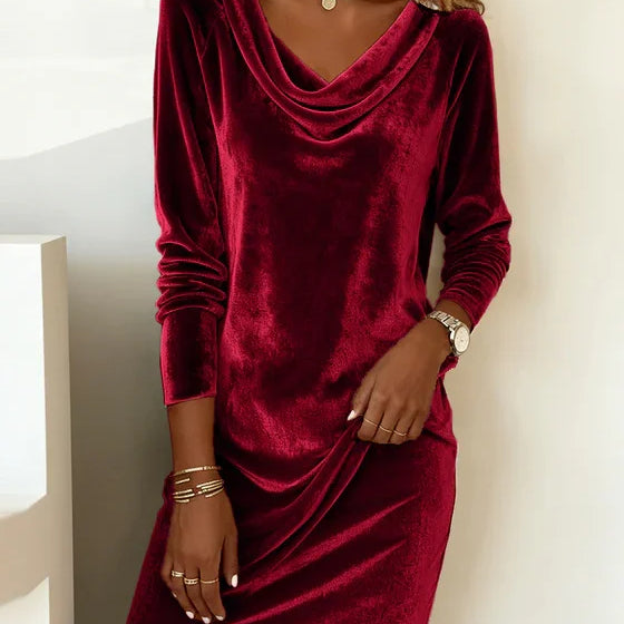 Joëlle | Robe en Velours Ample
