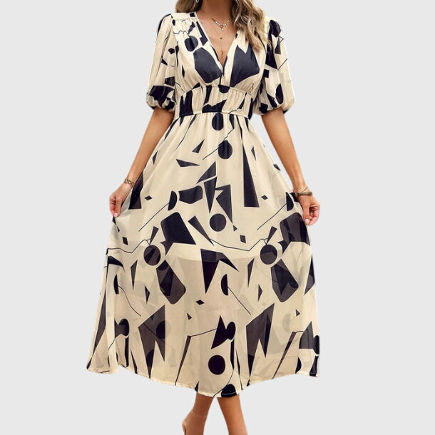 Merlin | Robe Midi Florale Flatteuse