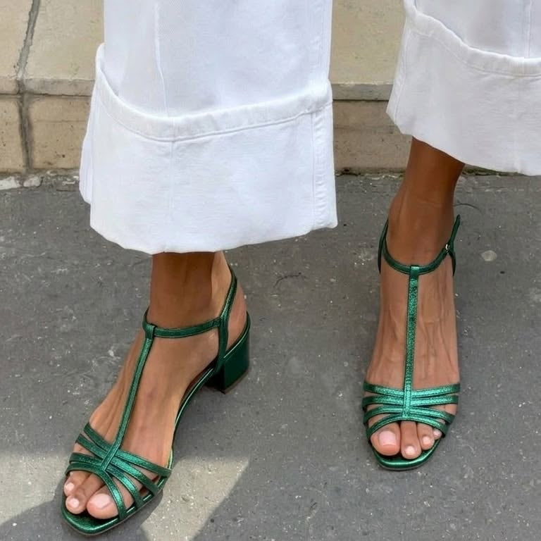Allegra | Sandales Dorées Élégance Quotidienne