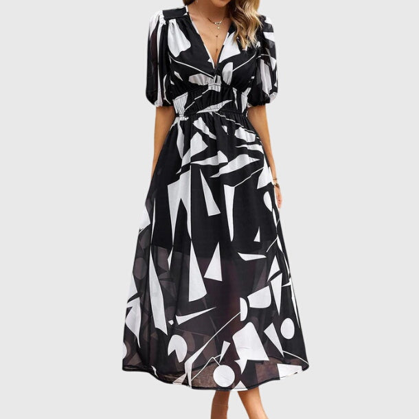 Merlin | Robe Midi Florale Flatteuse
