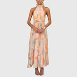 Nicole | Robe Maxi à Dos Nu